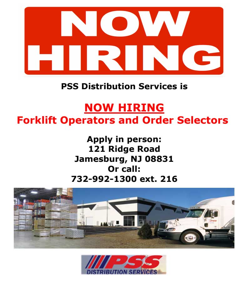 PSS is now hiring forklift drivers and order selectors